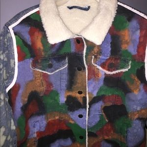 Custom painted women’s denim jacket